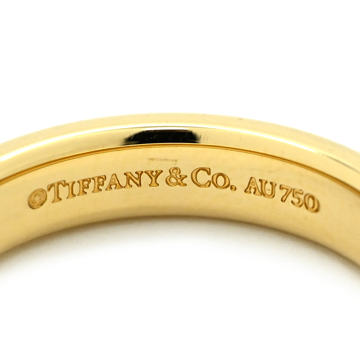 ティファニー Tiffany & Co フラットバンド イエローゴールド リング