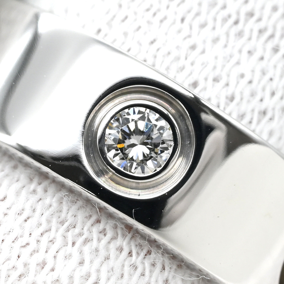 カルティエ Cartier ラブリング ハーフダイヤ B4032547 ホワイト