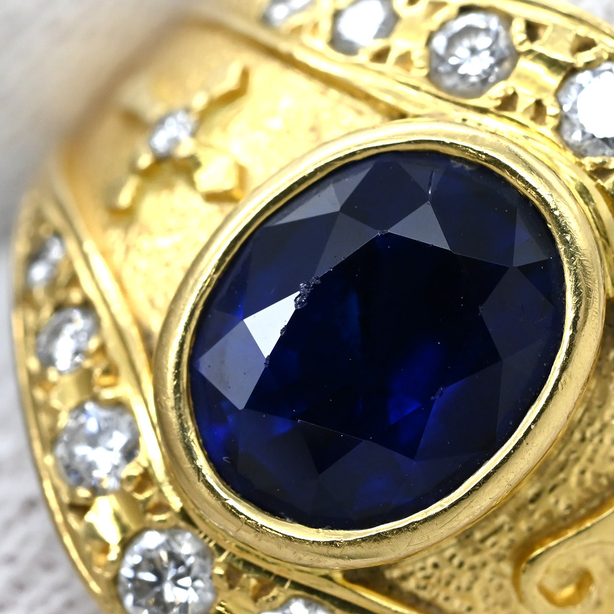 ミキモト MIKIMOTO サファイア ダイヤリング SGR-3000-13377 イエロー