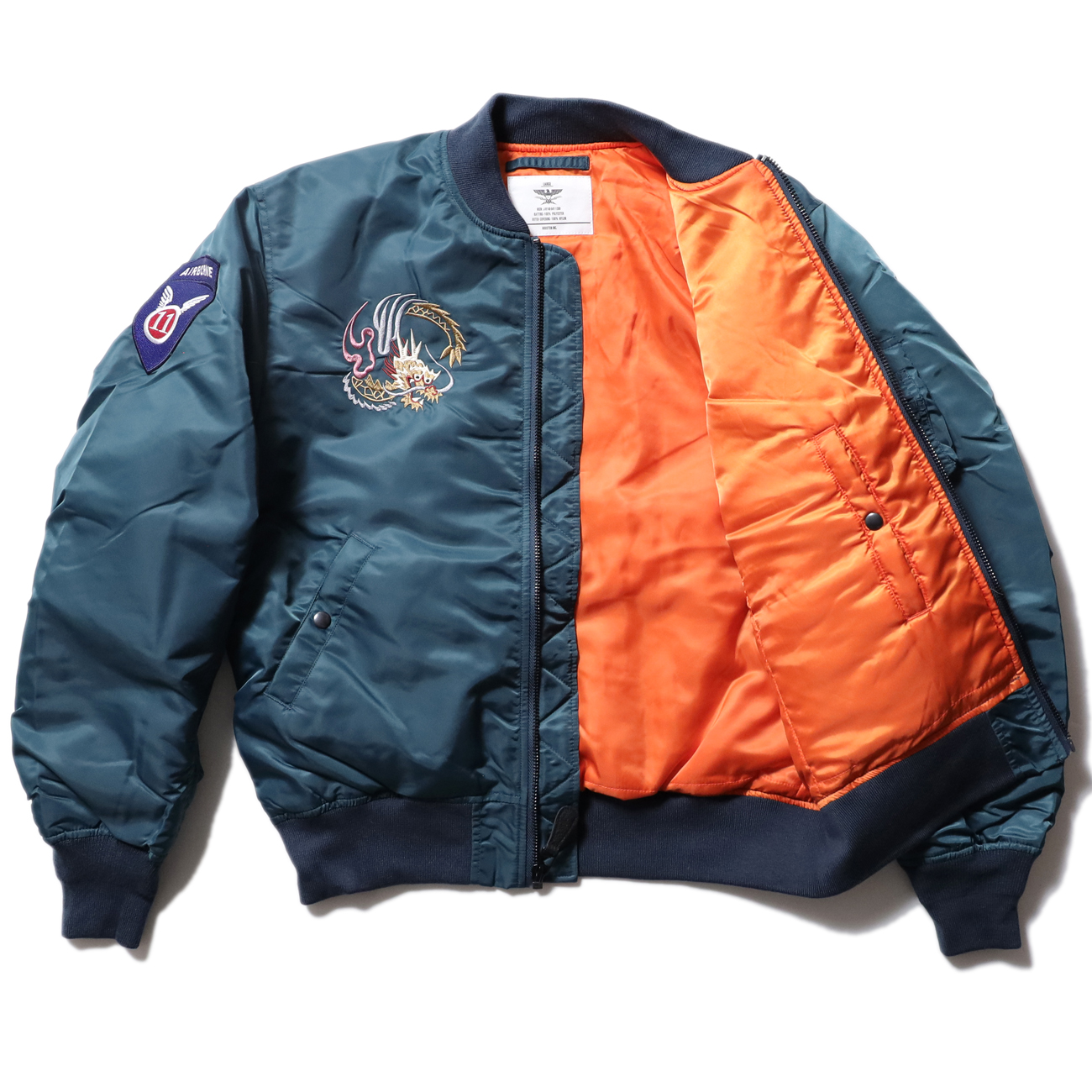 柄のチョイスや仕上がりも絶品！ スペシャルな『刺繍MA-1』が到着