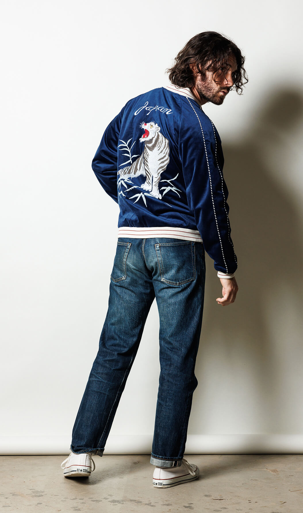 VELVETEEN SOUVENIR JACKET (TIGER) ｜ HOUSTON-BOOK