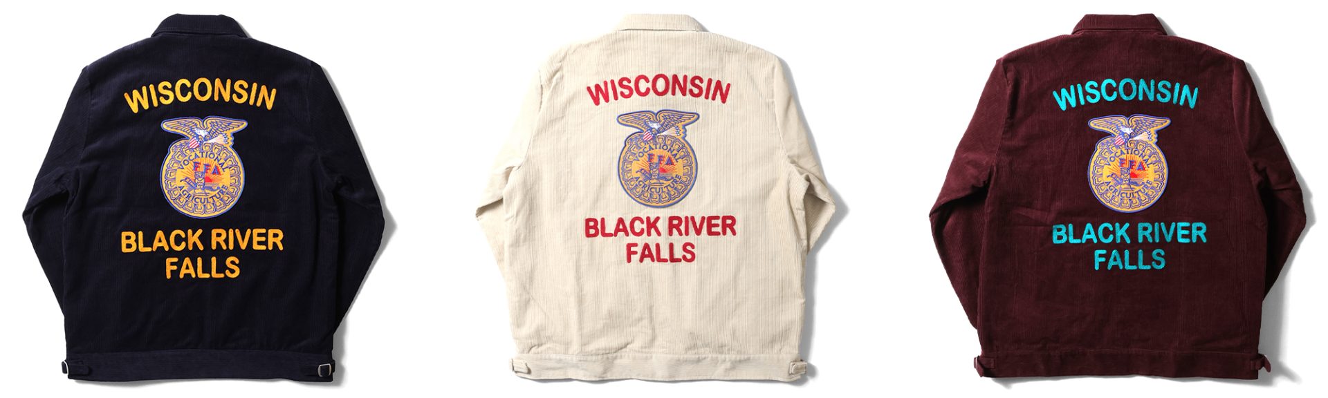 12ウェールの細畝コーデュロイを使用した『刺繍ジャケット