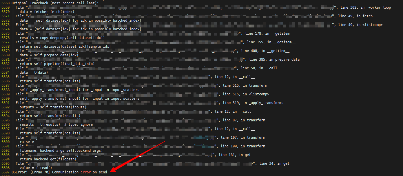 OSError: [Errno 70] Communication error on send - Discovery