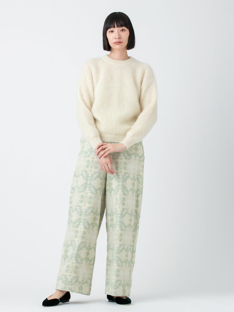 BATONER | ピュアモヘヤシグネチャークルーネックニット – H+HELIOTROPE