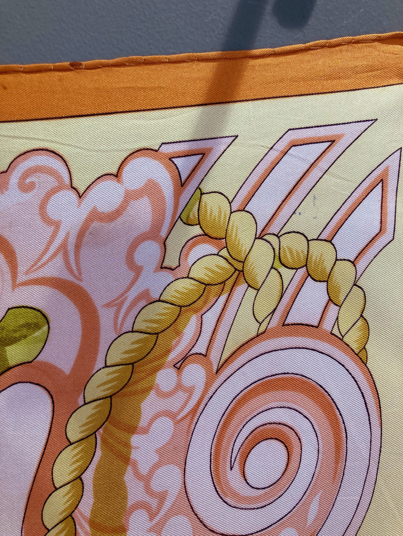 VINTAGE HERMES｜スカーフ TRIBORD カレ90 – H+HELIOTROPE