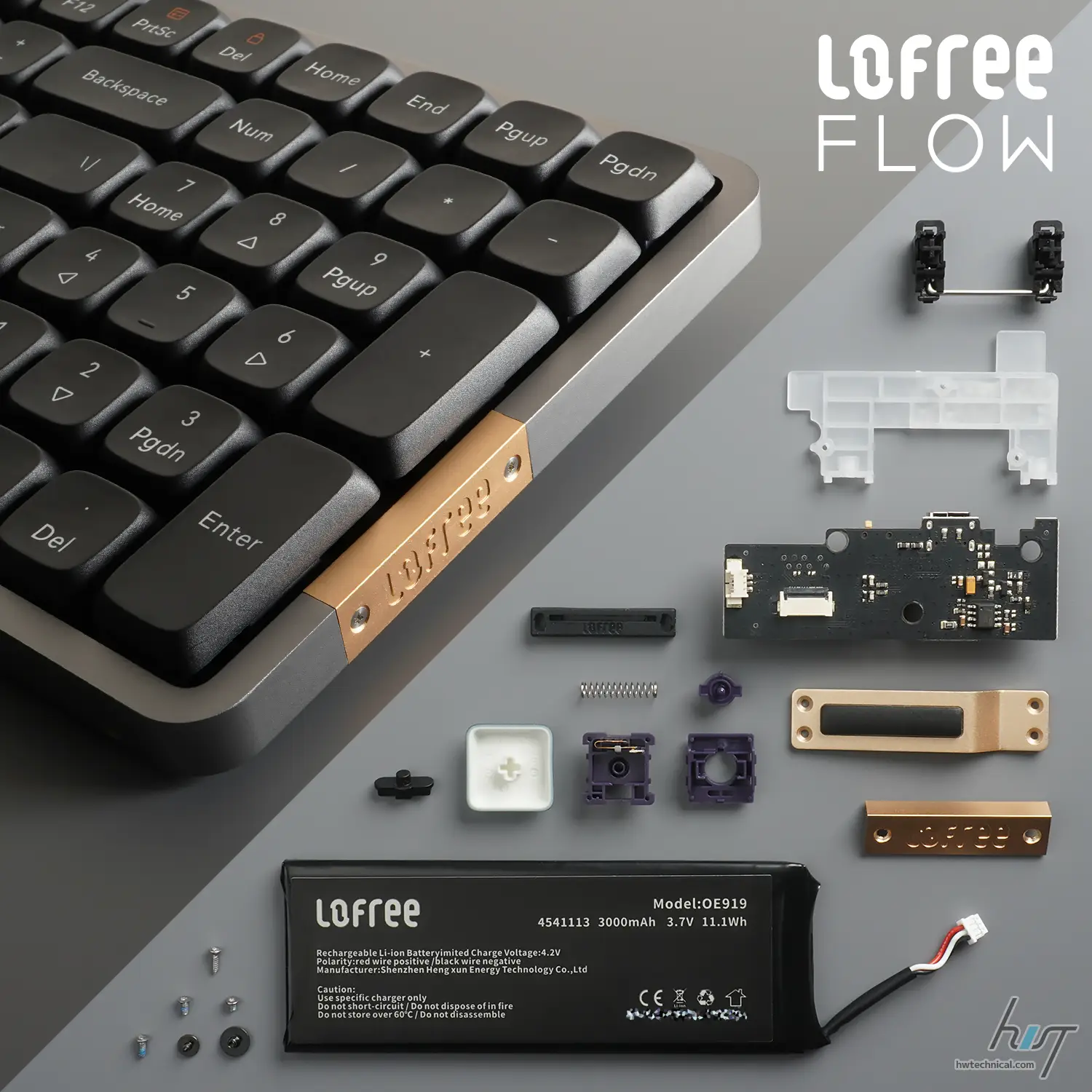 分解】待望のテンキー付きロープロファイル静音メカニカルキーボード