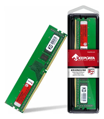 Memória Ram Desktop Keepdata Ddr4 8gb 3200mhz Kd32n22/8g