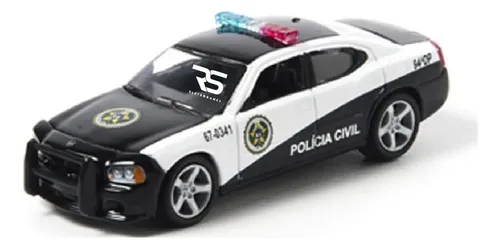 Greenlight Hollywood Rio Police Dodge Charger Fast Furious Preto