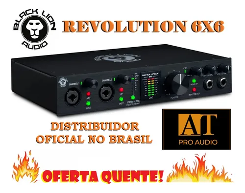 Interface De Áudio Usb Black Lion Audio Revolution 6x6 Preto 127