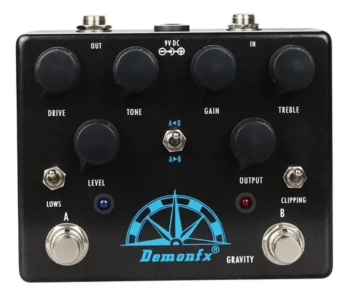 Pedal Demonfx Gravity - Clone Nordvang Gravity Ts 10 + Klon Preto