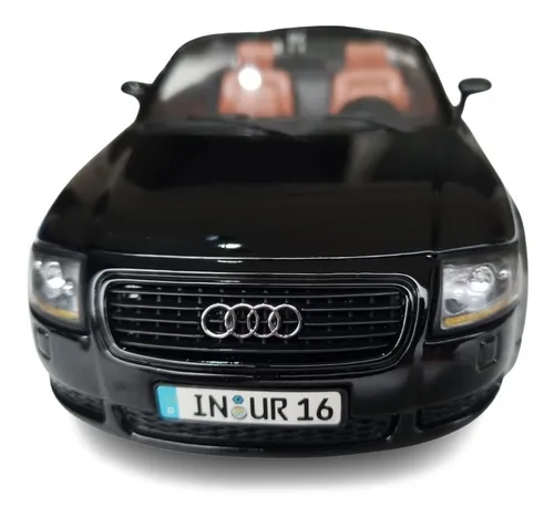 Audi Tt Roadster Preto Miniatura 1:18 Maisto Coleção Preto