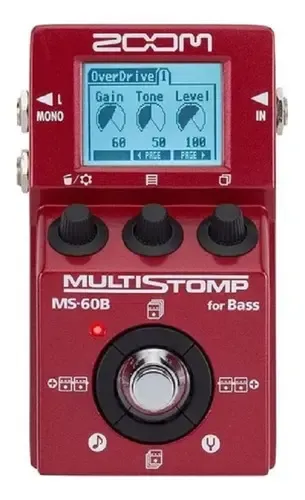 Pedal Zoom Ms-60b Ms60b V2.0 Multistomp Para Baixo - Loja Cor