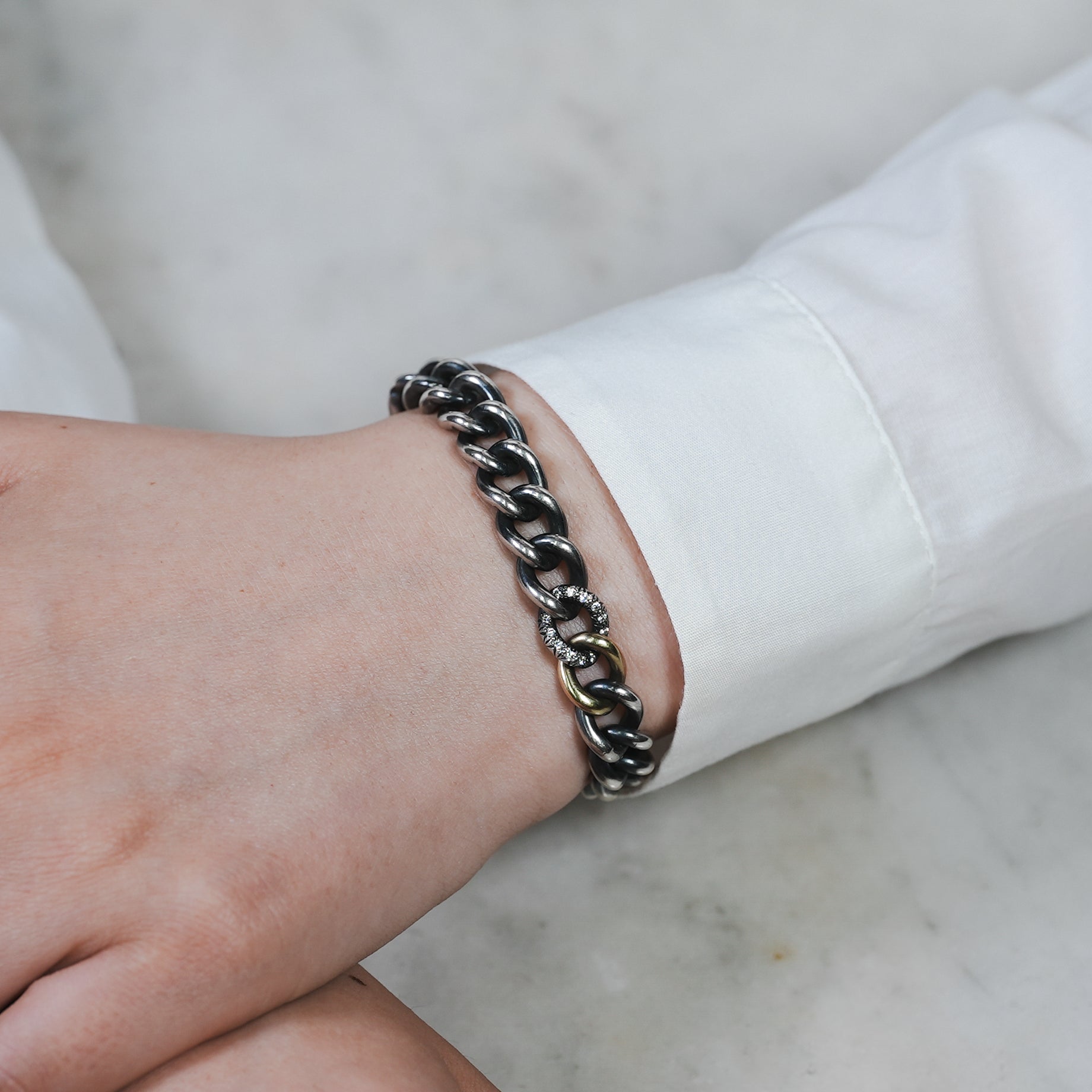 hum ハム HUMETE CHAIN BRACELET [et-BR64s] ブレスレット シルバー