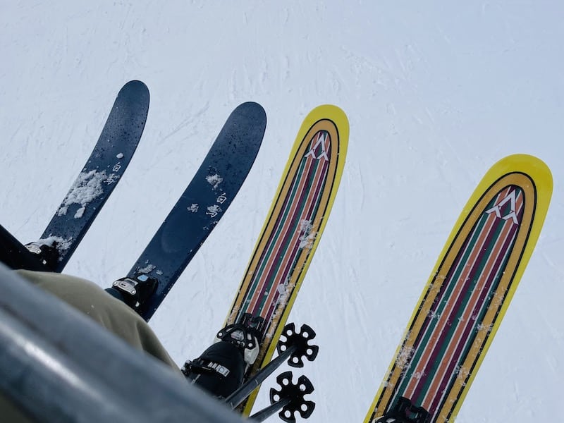 I tried riding Bluemoris Short Fat Ski Ω (Omega), which is the