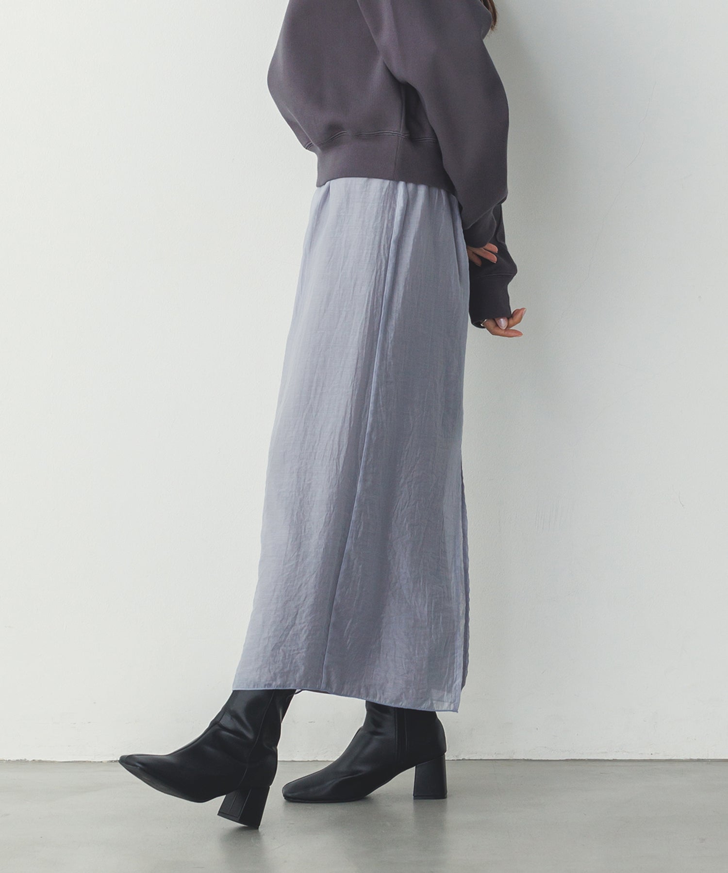 シアーポンチ レイヤードスカートセット