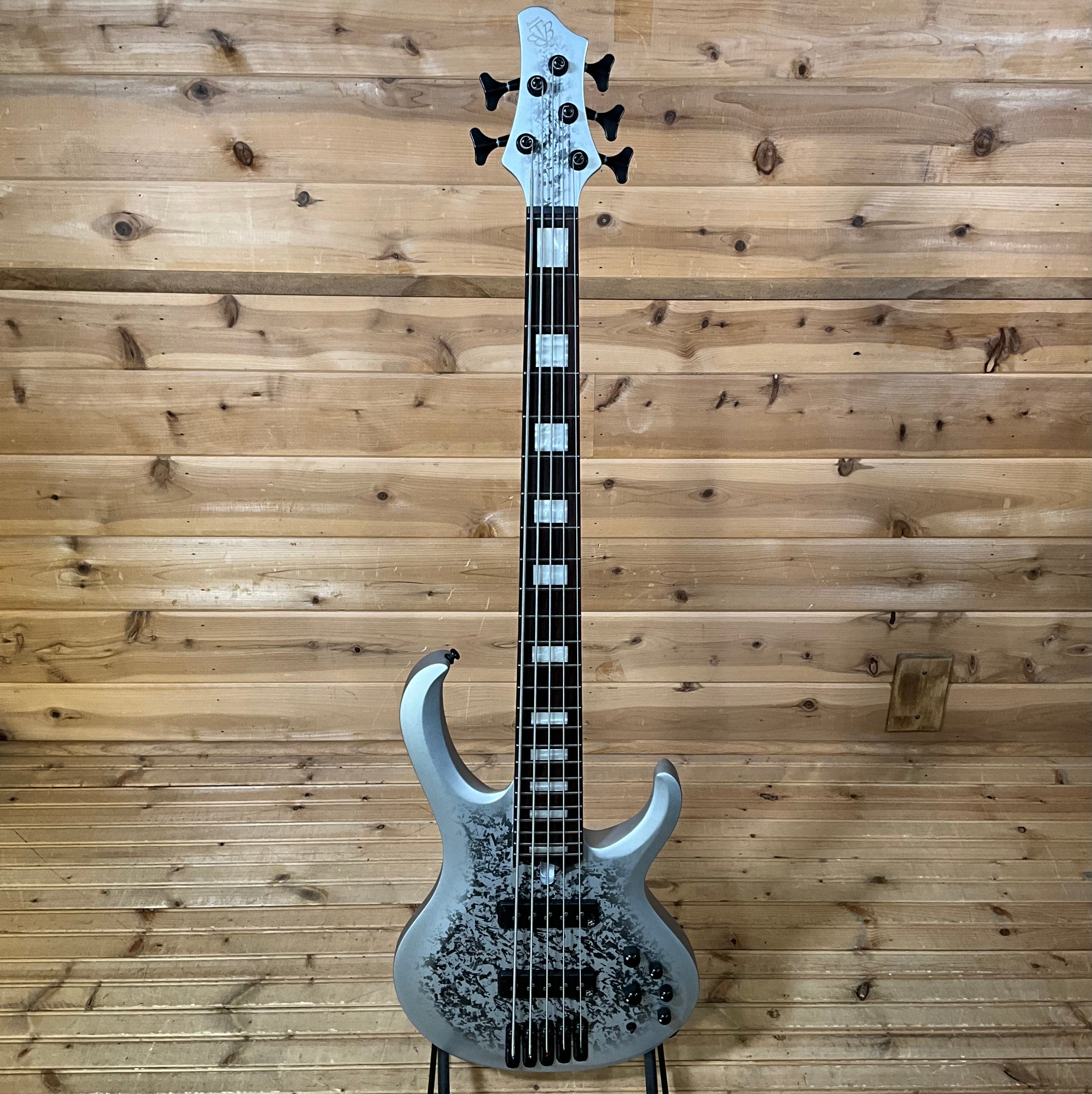 Ibanez BTB25TH5 5-String Electric Bass - Silver Blizzard Matte