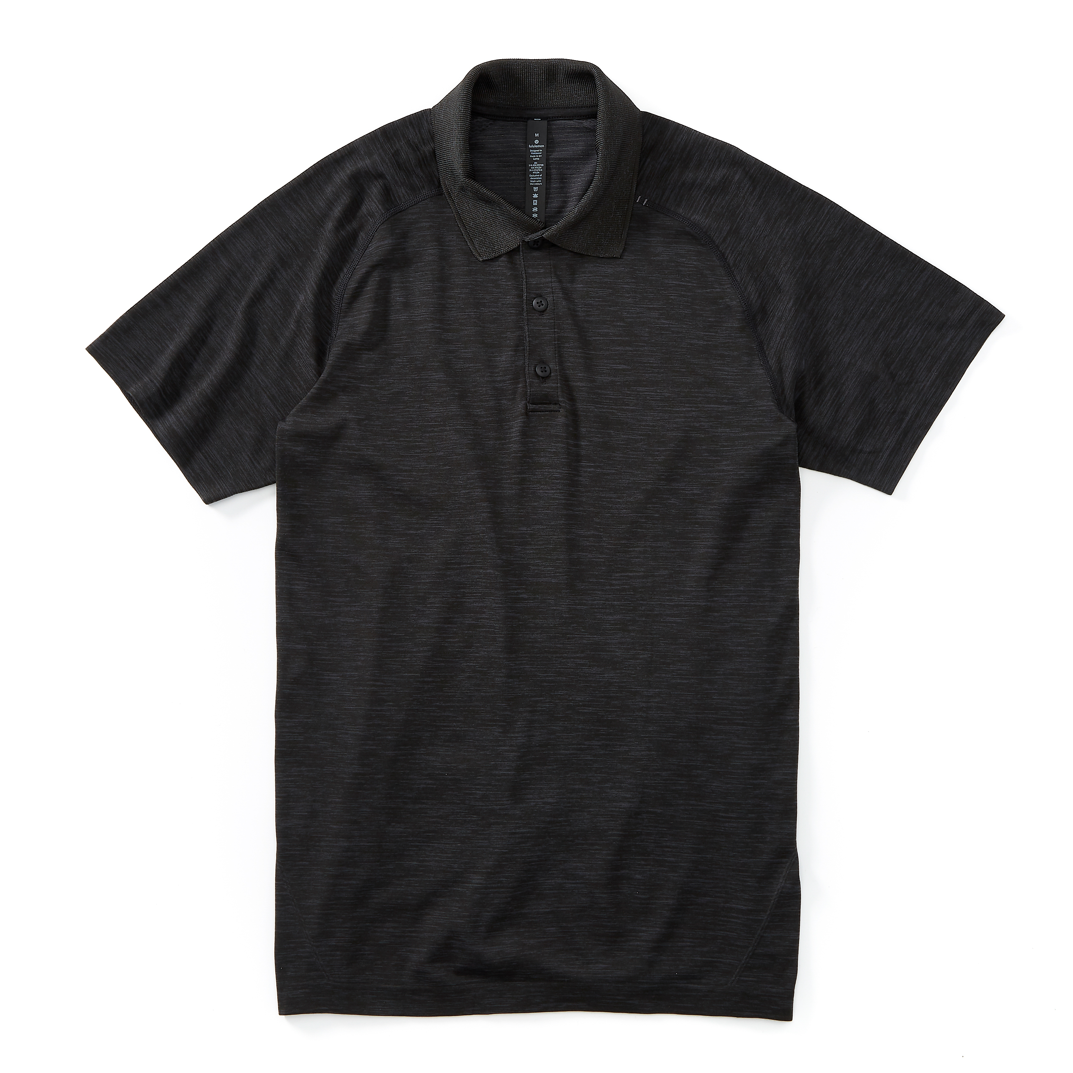 lululemon Metal Vent Tech Polo - Deep Coal/Black | Polo Shirts