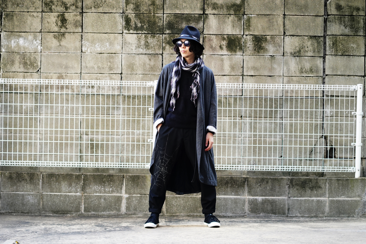 YOHJI YAMAMOTO 【BLACK Scandal】Spiderweb Pants 2 | HUES 福岡