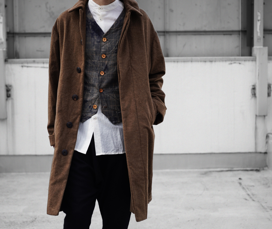 Geoffrey B.Small Exclusive handmade 1940's French fisheman's brown