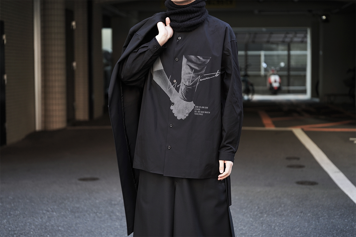 希少】Yohji Yamamoto スタッフシャツ 黒 サイズ3 Yohji Yamamoto