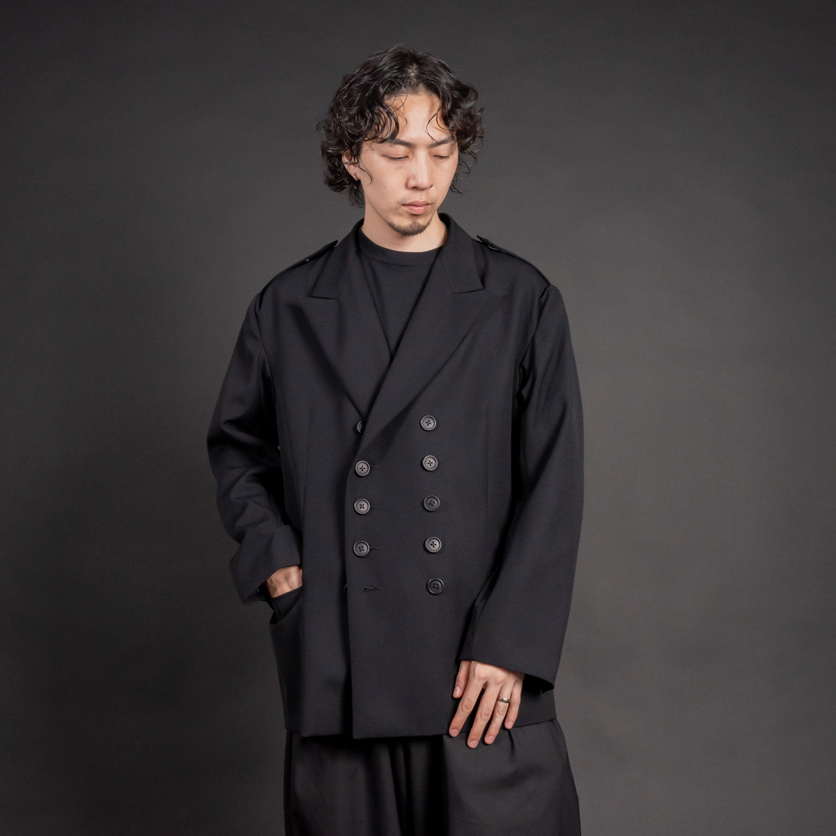 ヨウジヤマモト24AW エポレットダブルジャケット | HUES 福岡セレクト