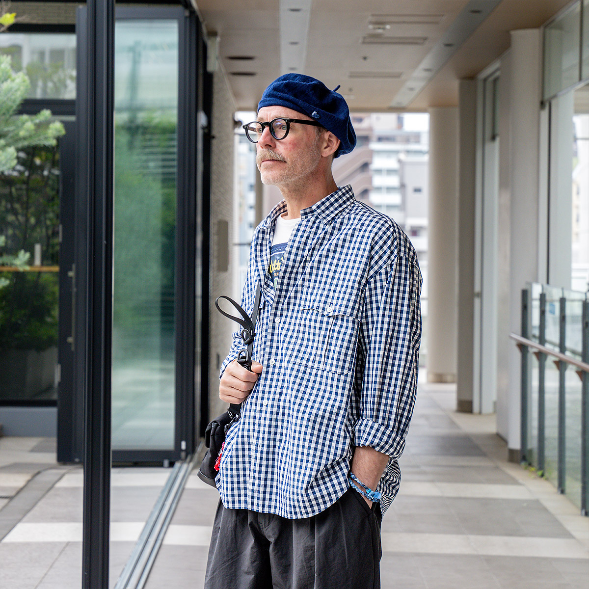 ポータークラシック ギンガム ロールアップシャツ | HUES 福岡セレクト