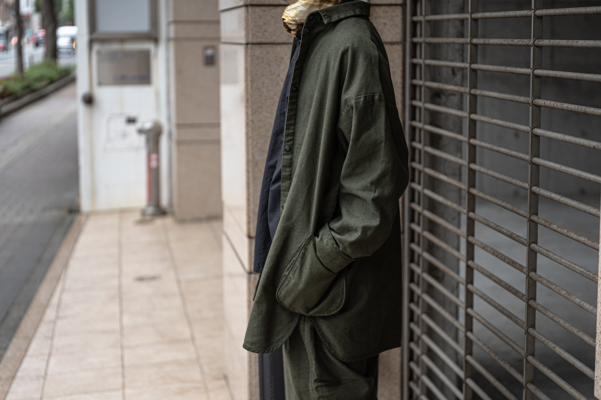 ポータークラシックのコットンモールスキン シャツジャケット | HUES