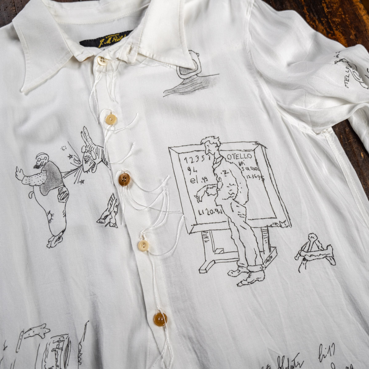 ARCHIVIO J.M.Ribot スケッチコットンシャツ | HUES 福岡セレクトショップ