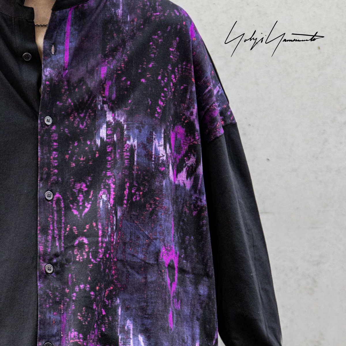 YOHJI YAMAMOTO パターンパネルカーディガン | HUES 福岡セレクトショップ