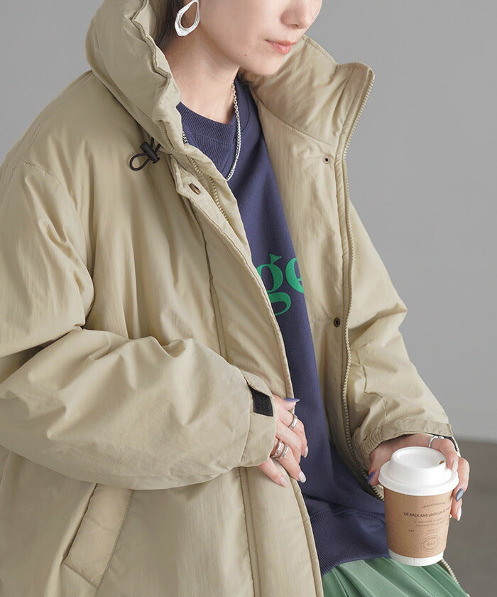 アウター モンスターパーカー レディース ロング ロングコート 中綿