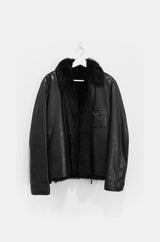 Helmut Lang Fur Lined Lambskin Jacket – HUIBEN