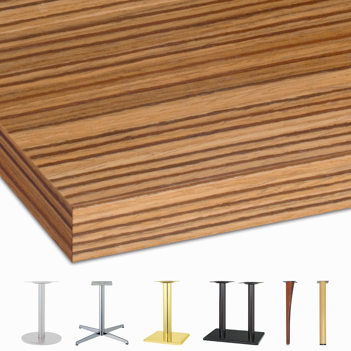 天然木天板（突板エッジ）ゼブラウッド WC-WZR｜ハストネットの