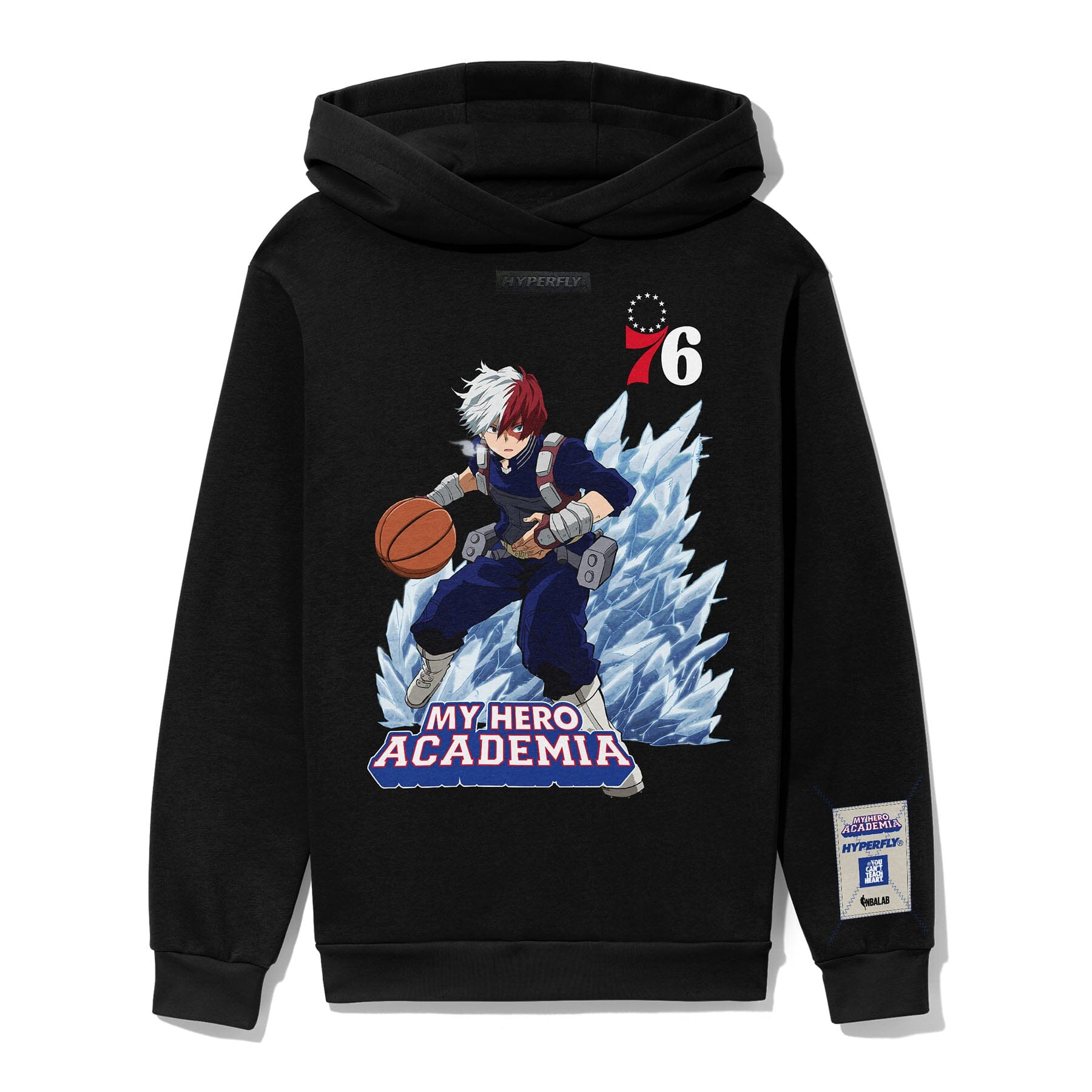 HYPERFLY + NBA + My Hero Academia 76ers Hoodie – Hyperfly