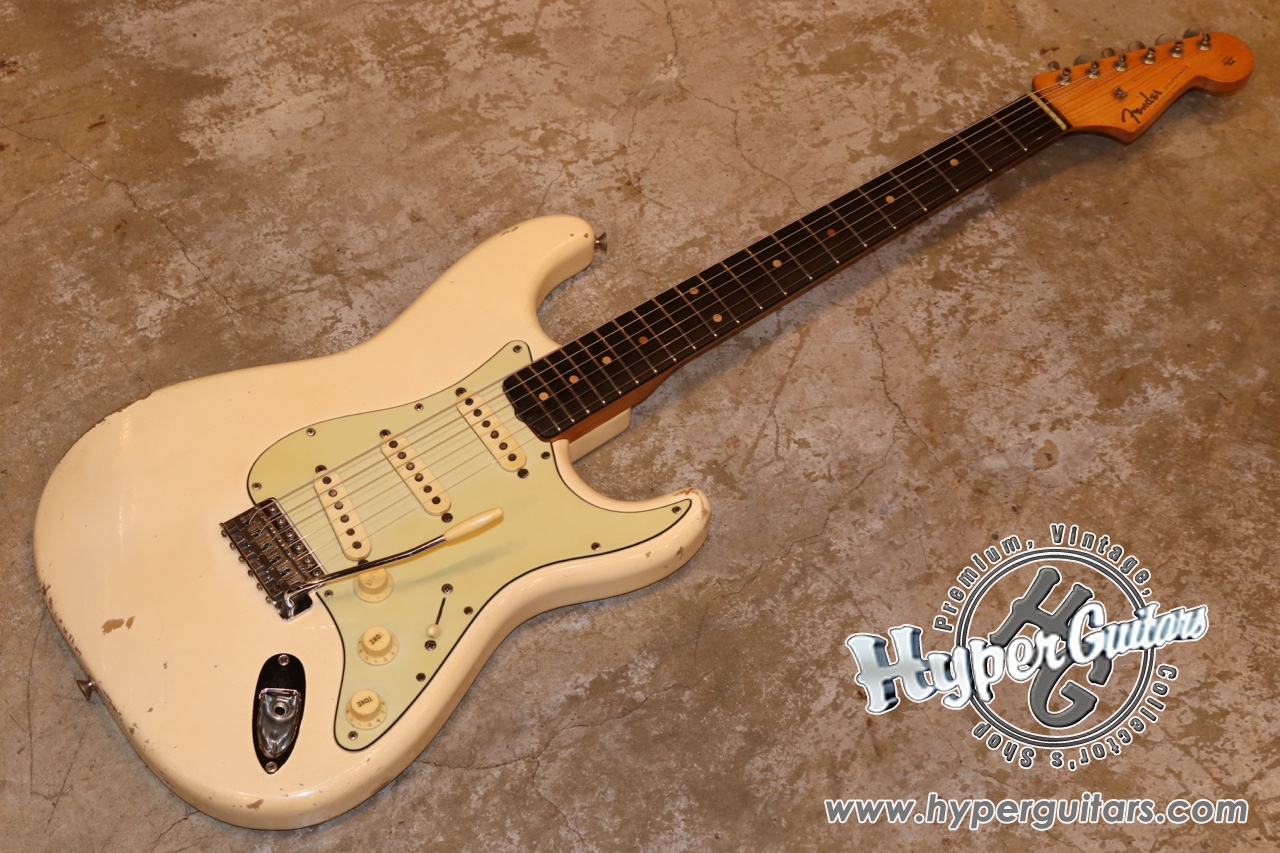 Fender '60 Stratocaster - ホワイト / スラブ ローズ - ハイパー