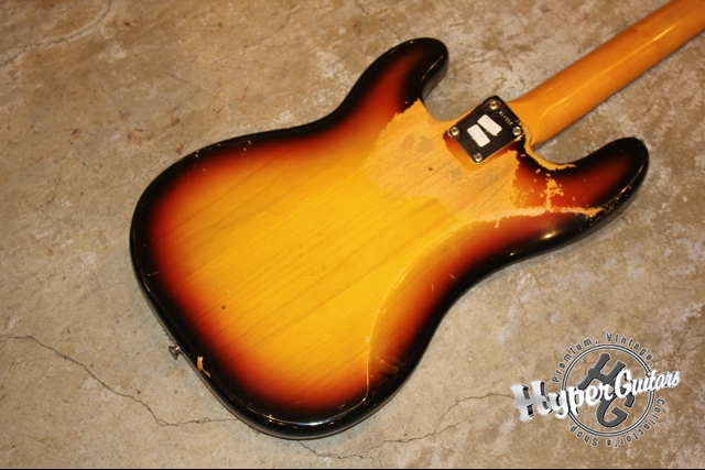 Fender '68 Precision Bass - サンバースト / ローズ - ハイパー