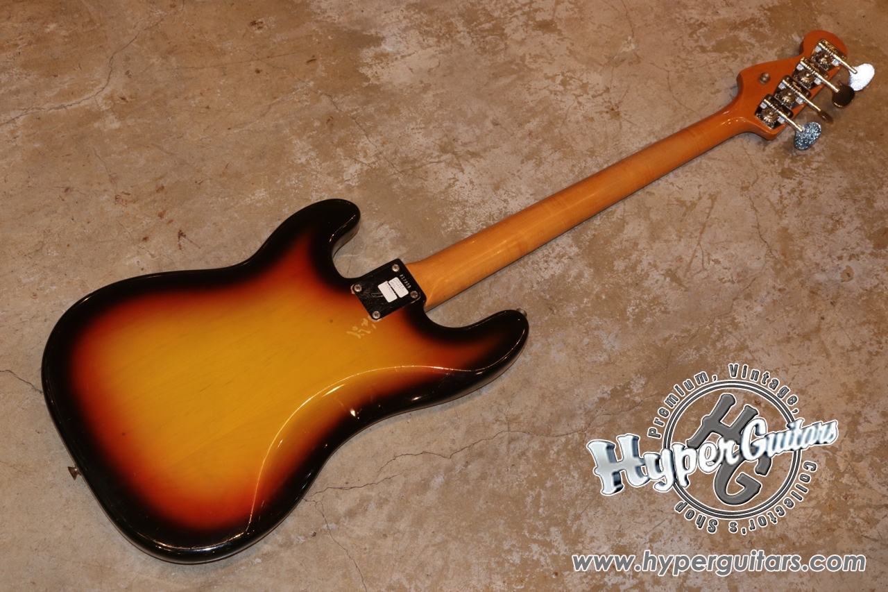 Fender '68 Precision Bass - サンバースト / ローズ - ハイパー