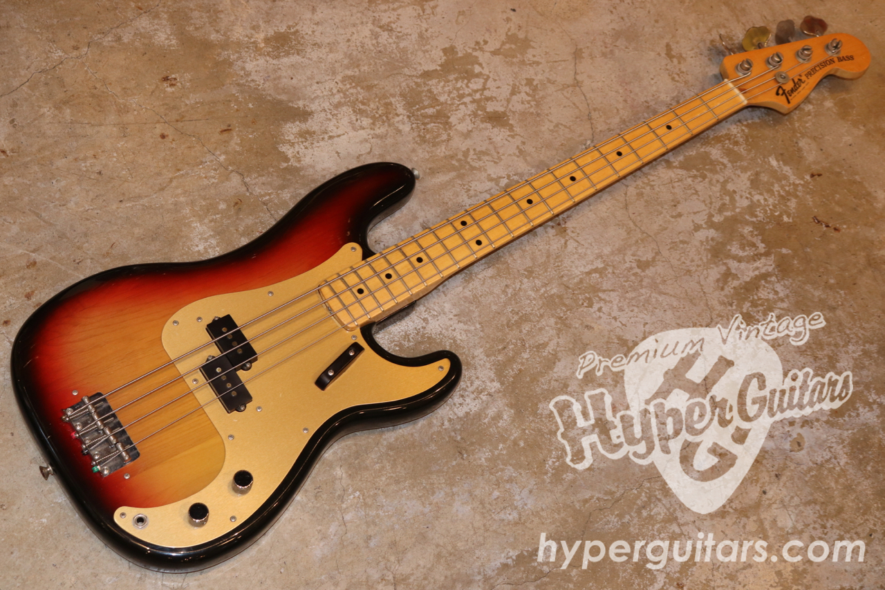 Fender '74 Precision Bass - サンバースト / メイプル - ハイパー