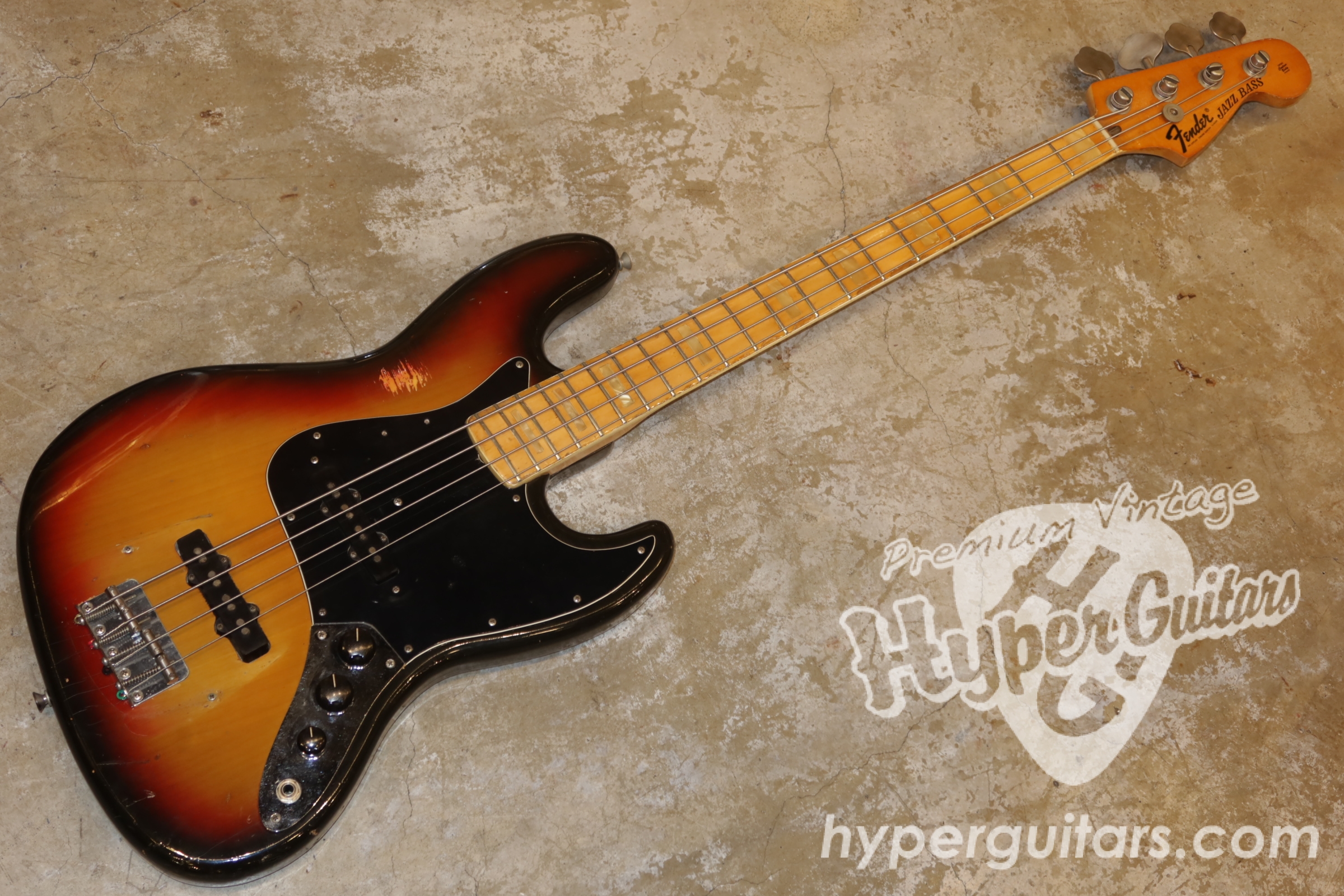 Fender '75 Jazz Bass - サンバースト / メイプル - ハイパーギターズ