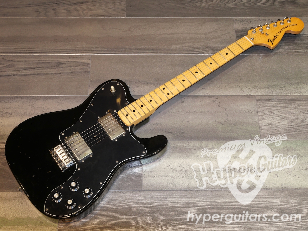 Fender '73 Telecaster Deluxe - ブラック / メイプル - ハイパー