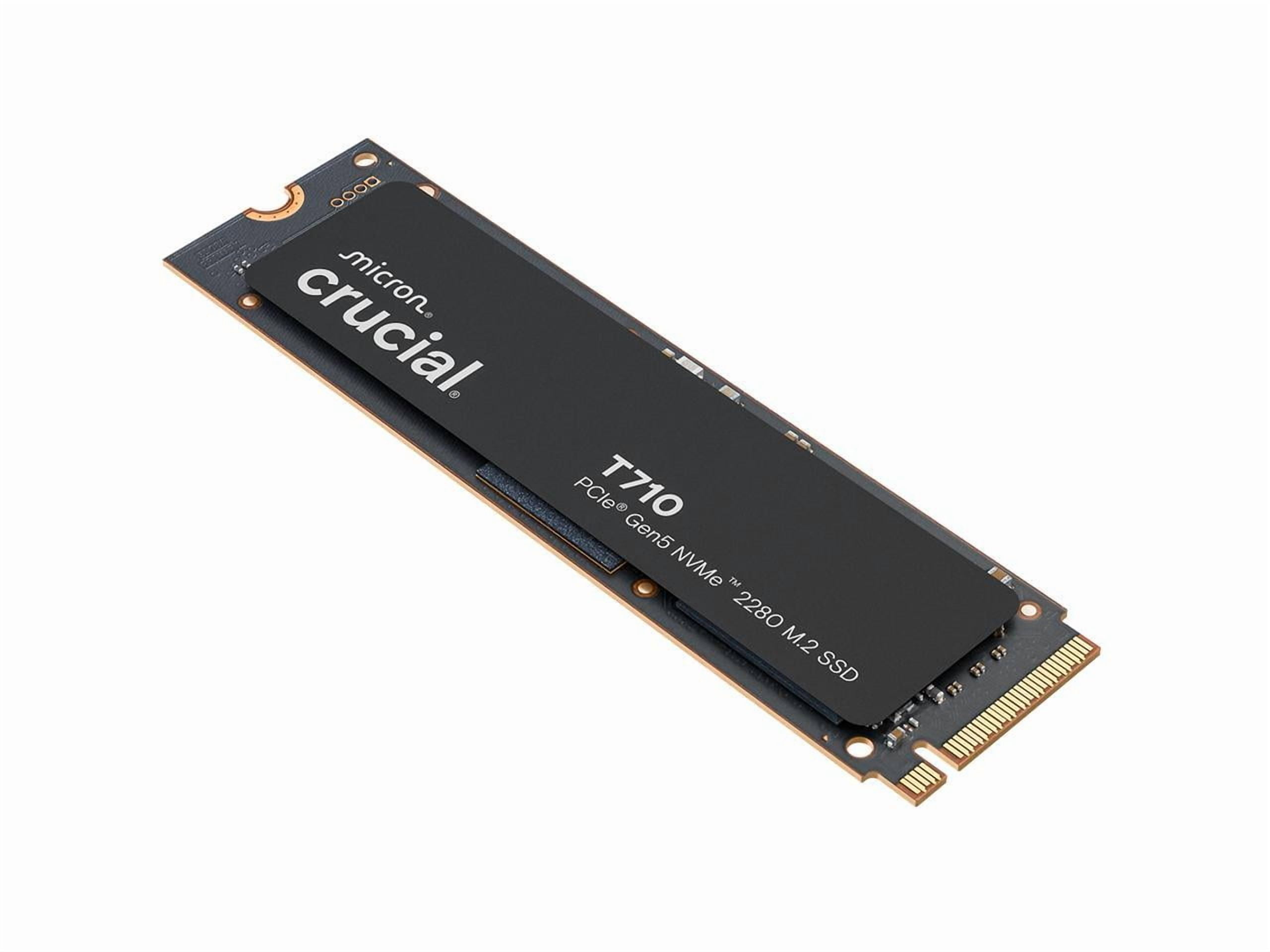 Crucial 1TB T500 Gen4 NVMe M.2 Gaming SSD, Up to 7300MB/s, Laptop