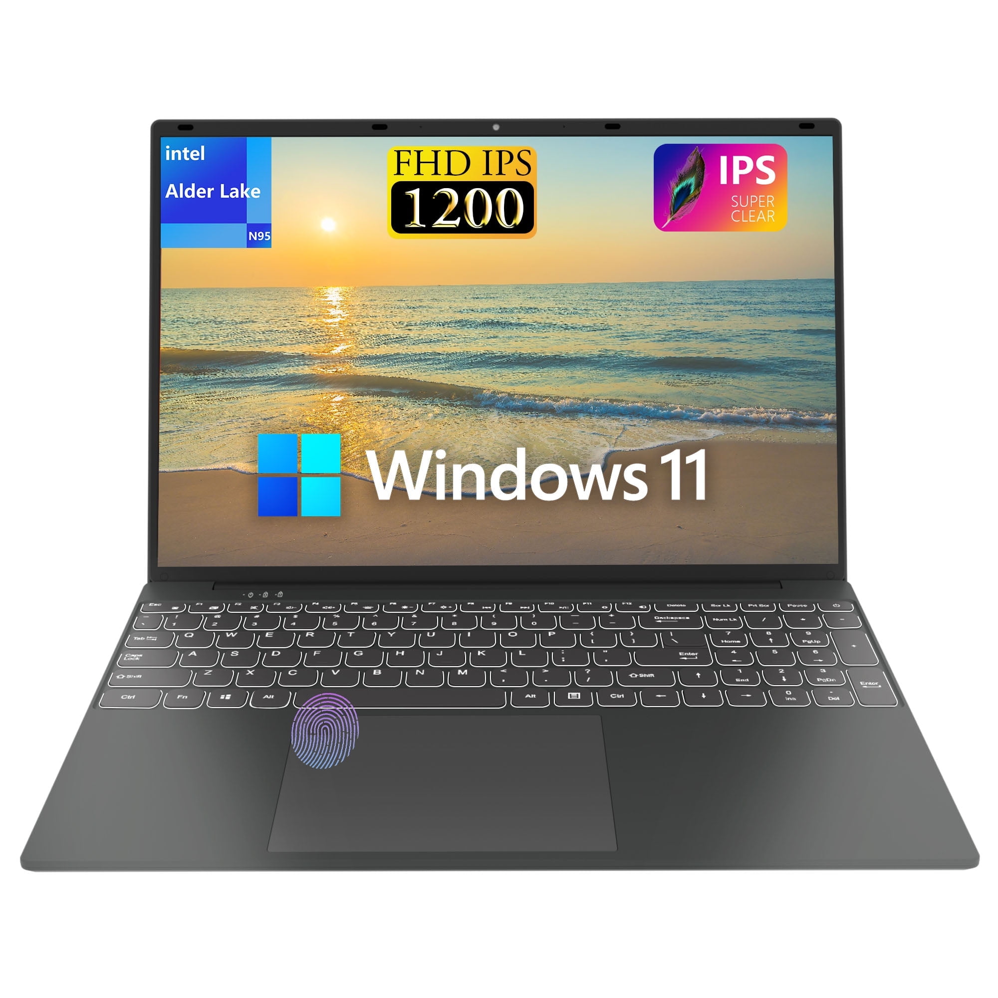 NIPOGI AX18 18.5 in FHD Laptop Intel Alder Lake N150 16GB DDR4