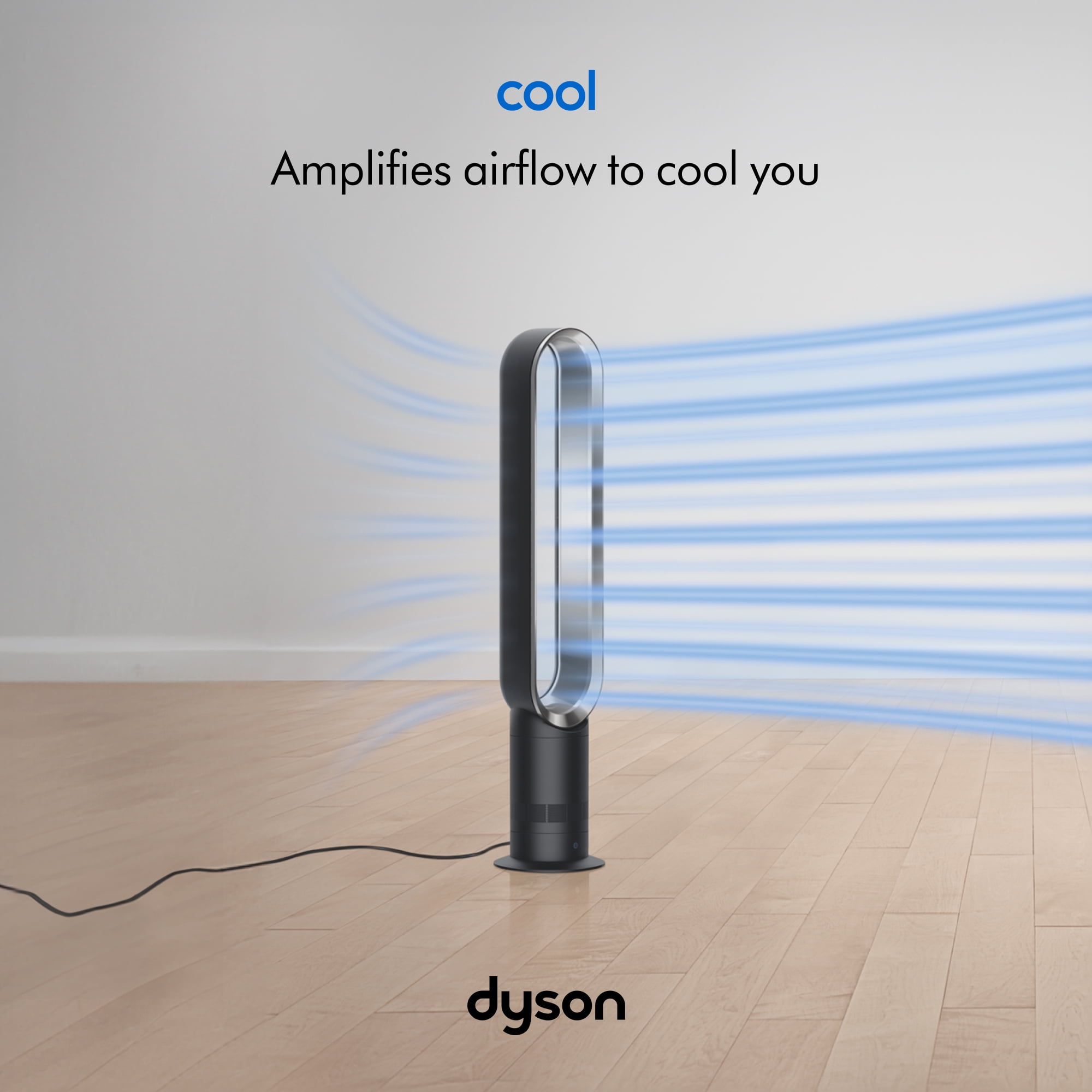 Dyson Cool Tower Fan AM07, Satin Black Nickel, Bladeless Design