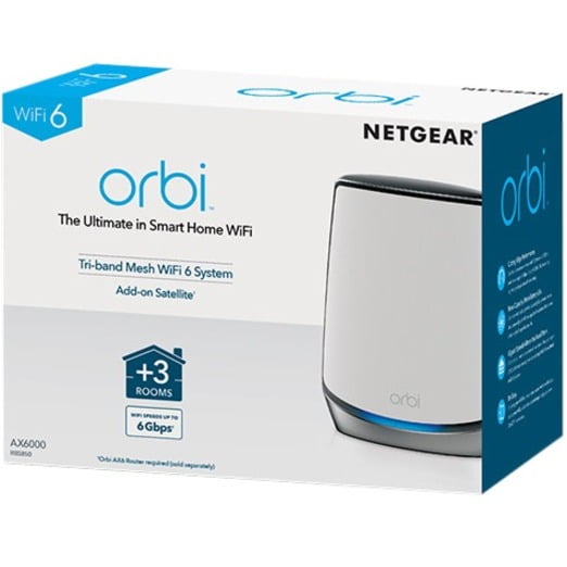 Netgear Orbi RBS750 Satellite Wifi Mesh System Network 802.11ax