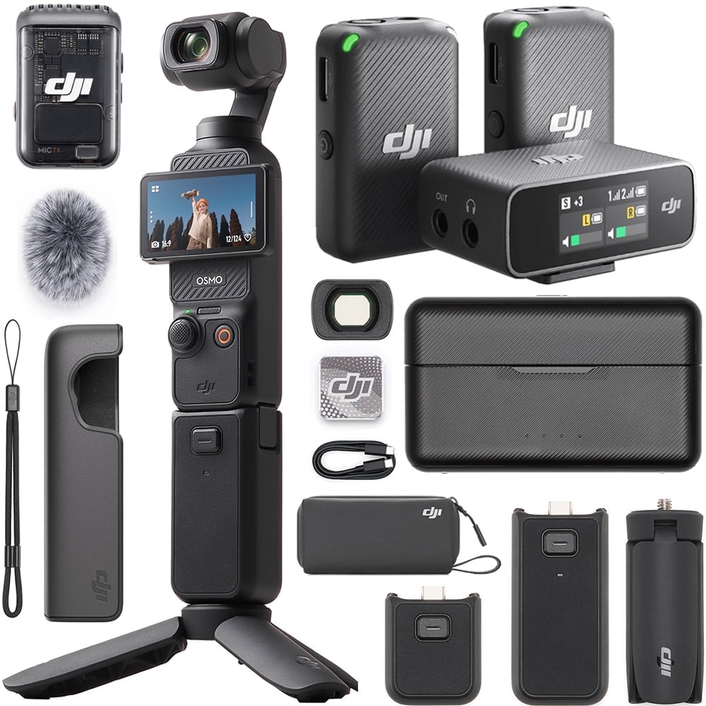 DJI Osmo Pocket 3 Creator Combo Vlogging Camera with Mic 2 , 1