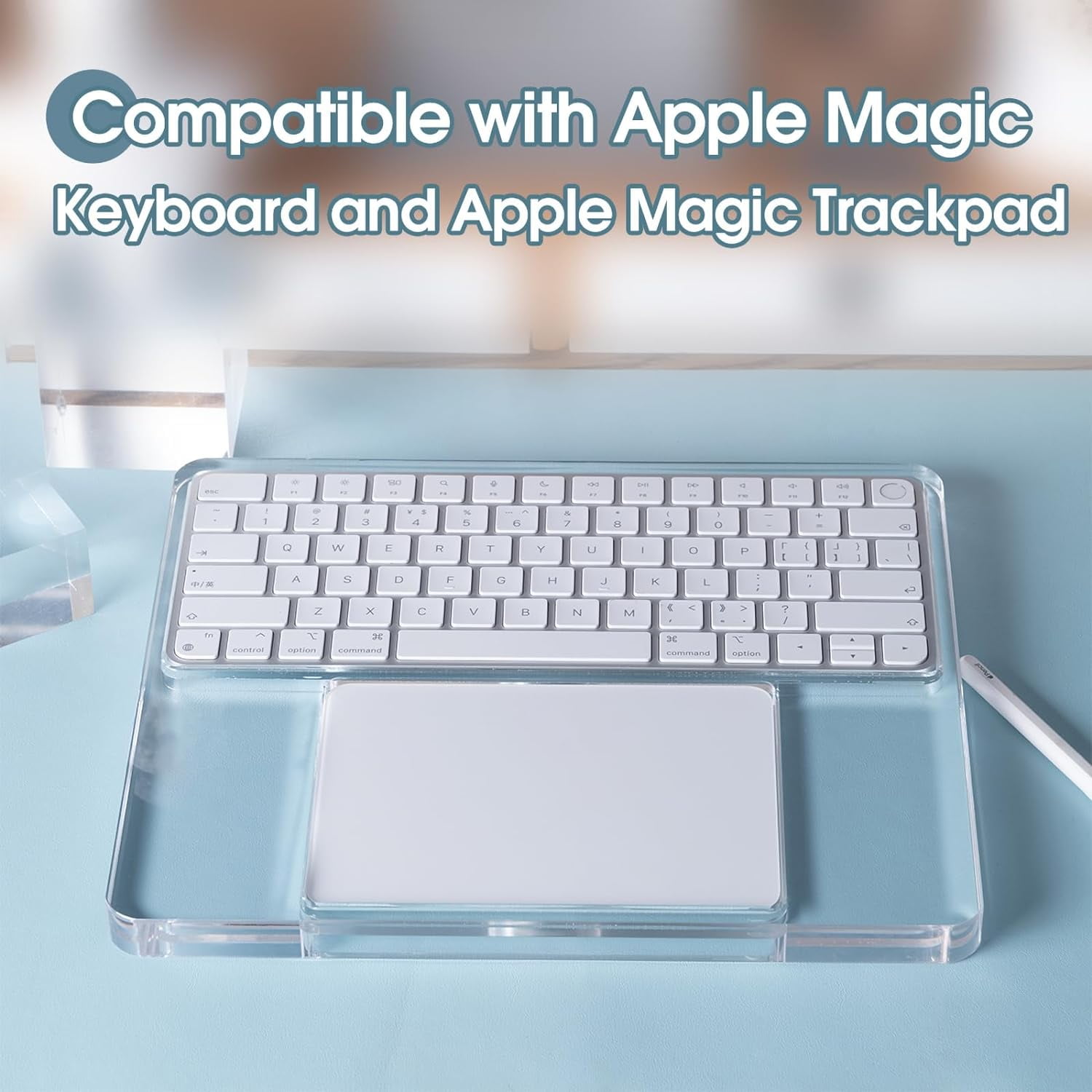 Acrylic Stand Holder for Apple Magic Keyboard and Trackpad Gen 3/2