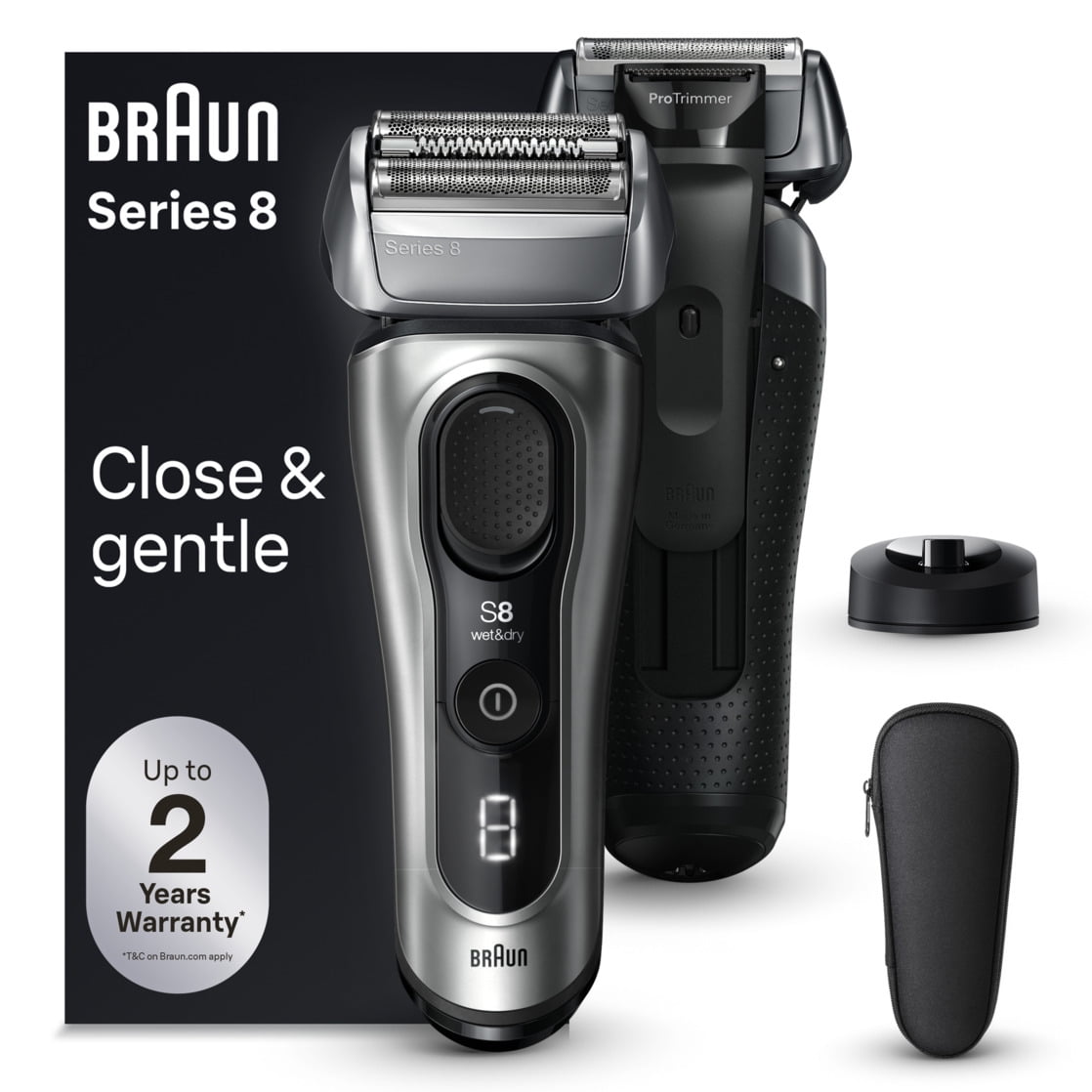 Braun Series 9 Pro 9465cc Wet Dry Rechargeable Portable Men's