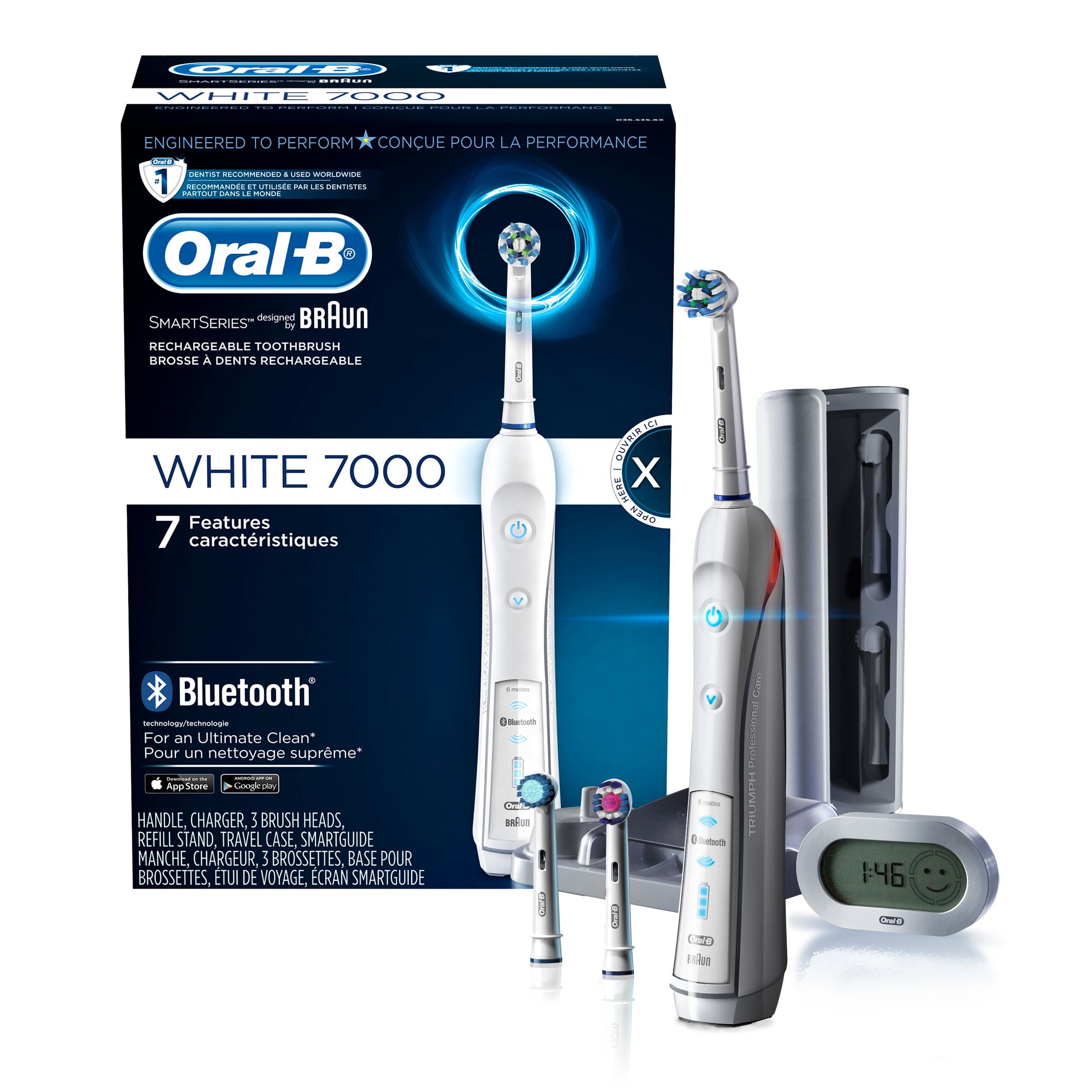Oral-B 7000 SmartSeries Rechargeable Power Toothbrush with 3