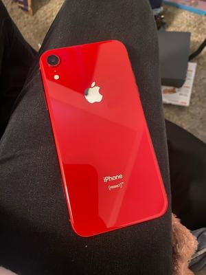 iPhone XR 64GB, Red, Fully Unlocked, 6.1-inch Display, 12MP Camera