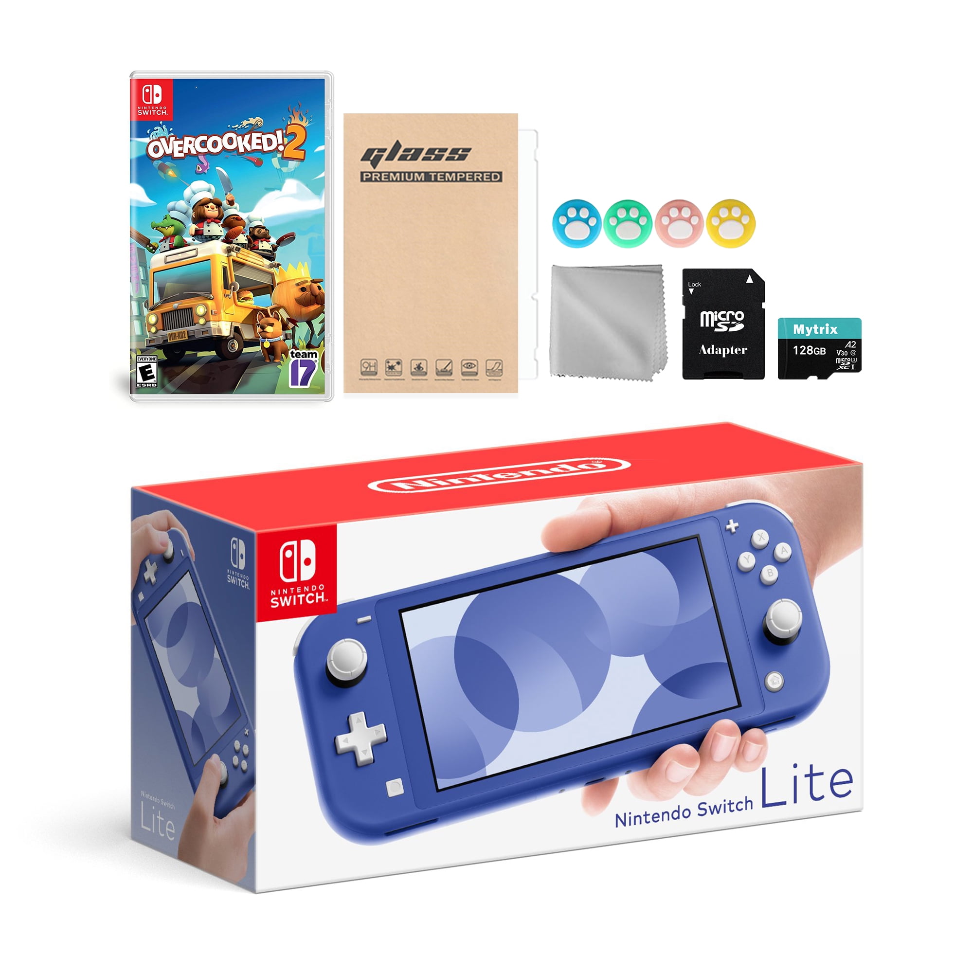 Nintendo - Brandclub - Nintendo Switch Lite Blue Bundle with