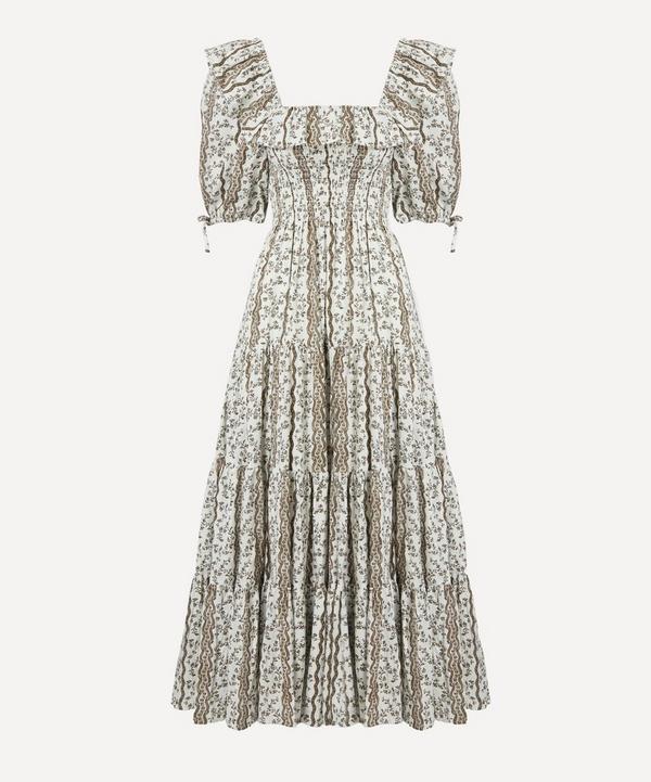 Hill House Home Mocha Provencal Floral Corinne Nap Dress | Liberty